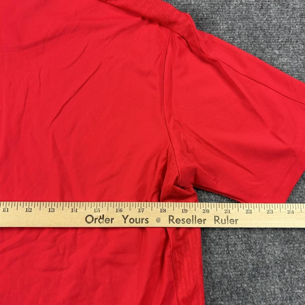 Adidas Shirt Mens Medium Red D4T INT Tee Training Lightweight‎ Athletic Top